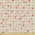 thumbnail image 2 of Ambesonne Polka Dot Fabric by the Yard Upholstery, Geometric Circles Pattern, 10 Yards, Dark Peach Blush White, 2 of 5