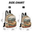 thumbnail image 2 of FORMRS Mini Backpack Purse for Women Travel Daypack Casual Shoulder Bag, Abstract Wavy Landscape, 2 of 7