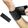 thumbnail image 1 of Vendaje elástico para muñeca - Protector de muñeca, soporte y compresión - Lesiones Dolor Dolor; esguince, dislocación, fractura, tendinitis, distensión, 1 of 7