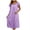 Purple, variant on Cotton Nightgowns For Women Sleep Dress Summer Sleeveless Round Neck Long-Length Cotton Soft Breathable Comfy Home Wear Lightweight Sleepwear Nightdress