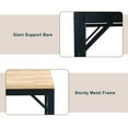 thumbnail image 6 of 60'' Heavy Duty Workbench, Wood Worktable with Adjustable Height, Power Outlets and 2000 LBS Capacity for Gardge, Workshop, 6 of 7