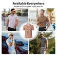 thumbnail image 5 of Honeii fall flower plaid Print Polo Shirt, A Classic Short-Sleeved, Button-Down Golf Shirt for Men,Mens Polo Shirts Short Sleeve-4X-Large, 5 of 6