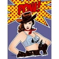 thumbnail image 2 of Beaudenon, Thierry 25x32 Black Ornate Wood Framed with Double Matting Museum Art Print Titled - Pow!, 2 of 4