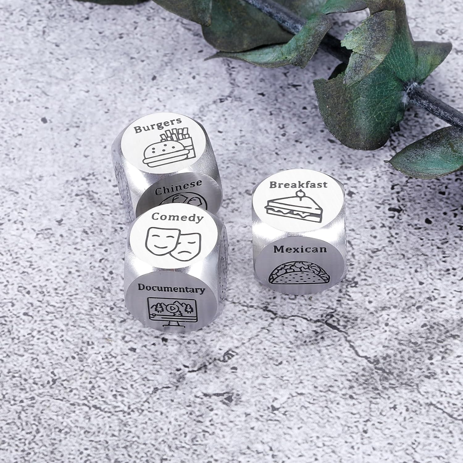 Couple Date Night Gifts for Anniversary Movie Decider Dice Ideas for Girlfriend Boyfriend Valentines Day Gifts Women Men Christmas Birthday Gifts Wife Husband 11th Anniversary Wedding Gift for Her Him