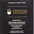 thumbnail image 3 of Death Wish Coffee VALHALLA JAVA World’s Strongest Single Serve, Medium Roast Coffee Pods, 10 Ct, 3 of 9
