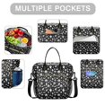 thumbnail image 2 of Black Halloween Ghost Pumpkin Pattern Womens Lunch Box for Work,Insulated Large Lunch Bag for Tween and Teen,Loncheras Para Mujer,Leakproof Adult Lunch Bag for Work,Beach,Travel,Picnic,Camping, 2 of 7