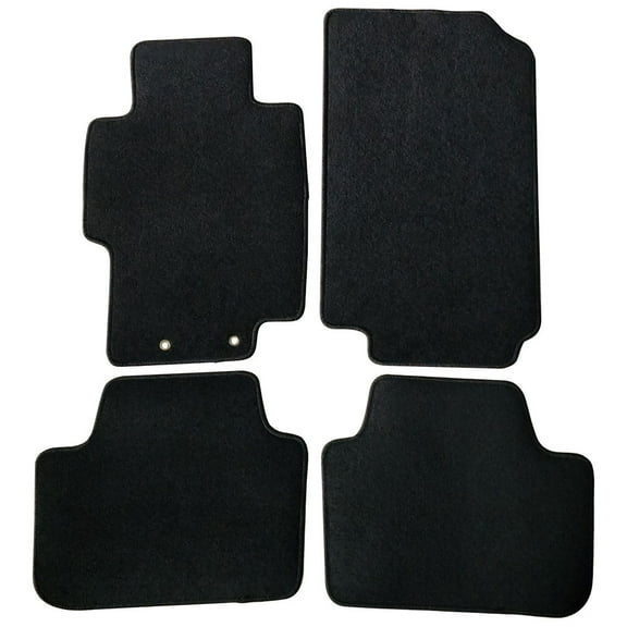 fits 04-08 acura tsx black nylon front rear floor mats carpets 4pc