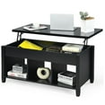 thumbnail image 4 of Resenkos Coffee Table, Modern Sofa Table Tea Table,Lift Top Coffee Table with Storage Lower Shelf-Black, 4 of 10