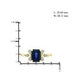 thumbnail image 4 of JewelersClub Sapphire Ring Birthstone Jewelry – 2.00 Carat Sapphire 14K Gold Plated Silver Ring Jewelry with White Diamond Accent – Gemstone Rings with Hypoallergenic 14K Gold Plated Silver Band, 4 of 4