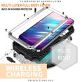 thumbnail image 2 of Allytech Rugged Case for iPhone 13 Pro with Screen Protector & Camera Lens Sliding Cover, Anti-Drop Shockproof Dustproof Hidden Kickstand Heavy Duty Triple-Layer Protection Shell, Silver, 2 of 7