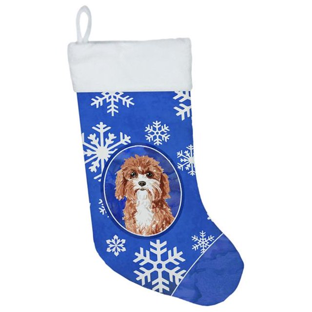 Carolines Treasures CK3919CS Cavapoo Flocons de Neige d'Hiver Bas de Noël