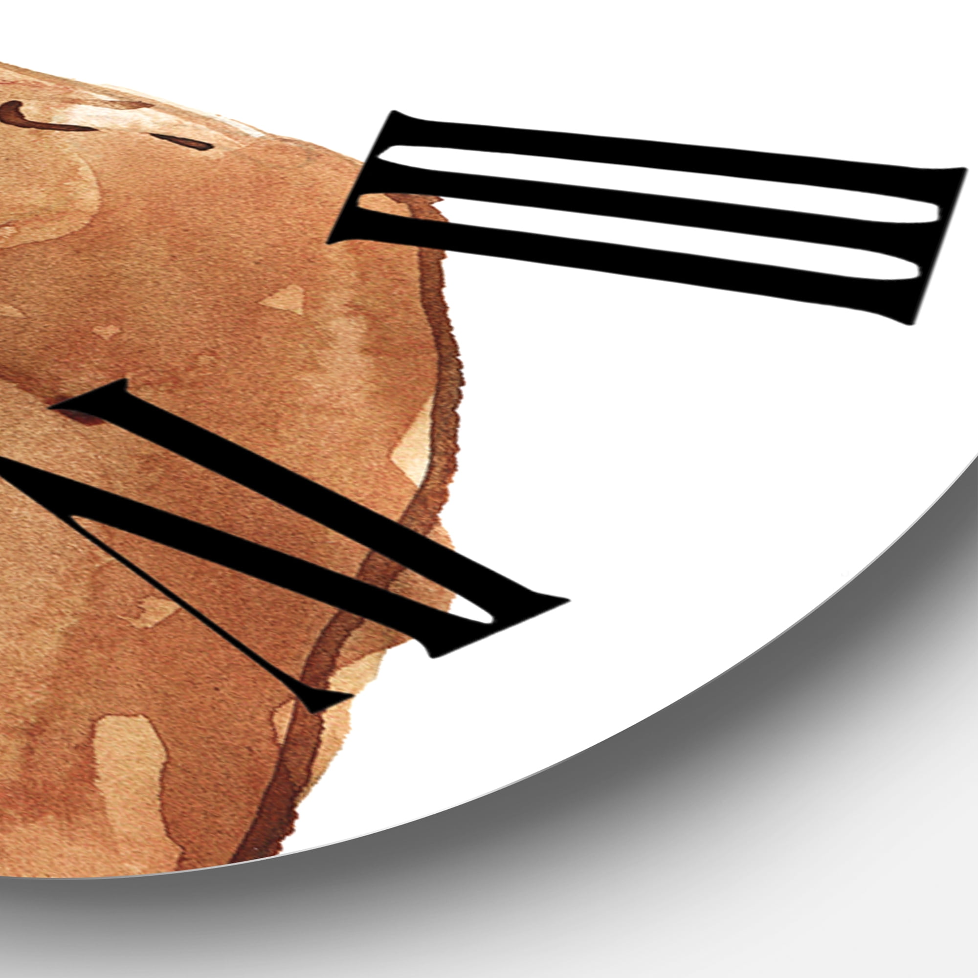 Designart 'Handsome African Man Portrait On White Ii' Modern Wall Clock