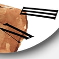 thumbnail image 3 of Designart 'Handsome African Man Portrait On White Ii' Modern Wall Clock, 3 of 5