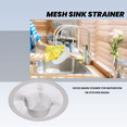 thumbnail image 2 of Stainless Steel Drainer Basin Filter Mesh Sink Strainer 3.5 Inch Top Diameter, 2 of 9