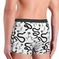 thumbnail image 3 of Goofa Hand Drawn Snake Printed Men's Boxer Briefs Underwear, Moisture-Wicking Underwear, Trunk,Soft and Breathable Cotton Underwear-XX-Large, 3 of 9