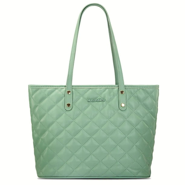 Bolso de hombro acolchado Montana West de piel vegana