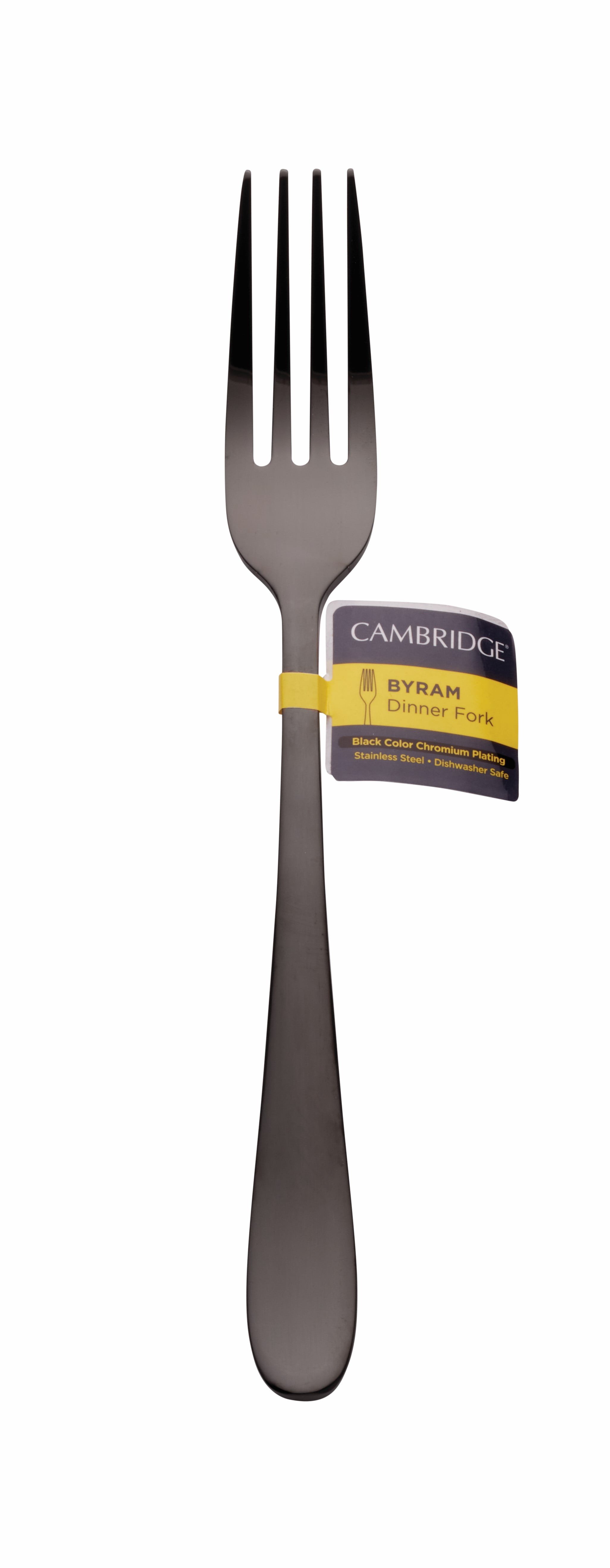 Cambridge Byram Black Mirror Stainless Steel Dinner Fork - Walmart.com
