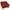 Ruby Red, variant on 16-inch Solid Twill Square Tufted Chair Cushions (Set of 2)