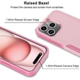 thumbnail image 5 of Ebizware Shockproof Heavy Duty Cell Phone Case for iPhone 15 Plus, Rose Gold, 5 of 8