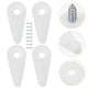 thumbnail image 2 of GOOHOCHY 100 piezas de clips de retención para puertas de vidrio, clips de espejo, clips de retención de vidrio para gabinete con tornillos, 2 of 8