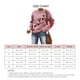 thumbnail image 4 of Top de mujer, moda holgada, cuello redondo, manga larga, poliéster, suave, transpirable, lavable a máquina, ropa rosa roja (estampado de pata de perro negro) L, 4 of 5