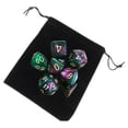 thumbnail image 3 of Dados acrílicos novedosos D8, juego de fiesta portátil, dados poliédricos D4, color verde E, 3 of 8
