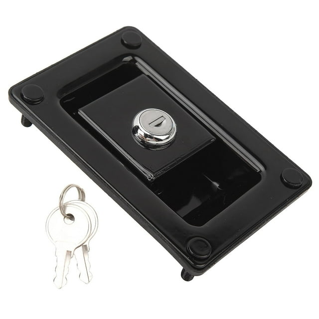 Loquet de porte d'entrée en acier laminé à froid 120 x 80 mm pour camping-cars, camions, remorques, camping-cars