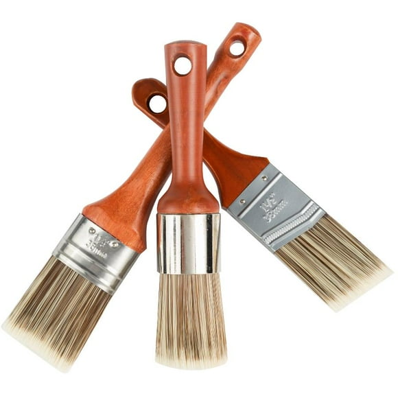 Wax and Paint Brush Set - Assorted Sizes, 3 Pieces