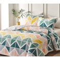thumbnail image 3 of Juego de edredón UOZZI BEDDING Summer de 3 piezas, reversible, tamaño king, 3 of 9
