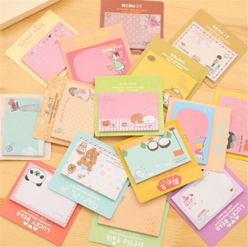 Animal Sticky Notes To-do Memo Pad Paper Reminder School Stationery Gift 2pack 