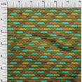 thumbnail image 3 of oneOone Polyester Spandex Forest Green Fabric Geometrical Sewing Craft Projects Fabric Prints By Yard 56 Inch Wide, 3 of 4