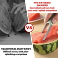 thumbnail image 5 of ¡Campaña con descuento!Tenedor de sandía Cortador de paletas de sandía de acero inoxidable Máquina cortadora de sandía Herramienta para rebanar Cortador de melón Tenedor de fruta portátil Dispositivo, 5 of 5