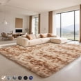 thumbnail image 1 of CozyDesg 9ft x 12ft Area Rugs, Soft Fluffy Area Rugs Floor Mat Floor Rugs for Living Room Bedroom Modern Decor Carpet,Camel, 1 of 7