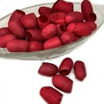 thumbnail image 4 of Knitsilk Hand Dyed Silk Cocoons, Silk Cut Cocoons, Mulberry Silk Fibres, Selection Cut Silk Cocoons (Red)Pack of 5-150 pcs), 4 of 5