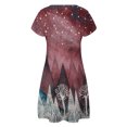 thumbnail image 4 of Pntutb Womens Dresses,Fashion Woman Short Sleeve V-Neck Summer Loose Comfy Causal Print Dress, 4 of 6