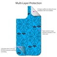 thumbnail image 4 of DistinctInk Custom SKIN / DECAL compatible with OtterBox Defender for iPhone 11 (6.1" Screen) - Blue Black Floral Pattern, 4 of 5