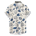 thumbnail image 4 of JSheng Big and Tall Shirts for Men Casual Fashion Turndown Collar Printing Short Sleeve Button Shirt Z-Beige XXXXXL, 4 of 5