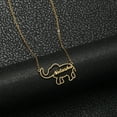 thumbnail image 3 of Name Customized Necklace Personalized Stainless Steel Name Necklace with Elephant Choker Jewelry for Wome, 3 of 5