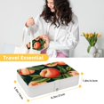 thumbnail image 5 of Peach Portable PU Leather Jewelry Box with Removable Compartment, Necklace Holder, Storage Box, and Jewelry Organizer, 5 of 6