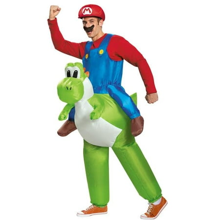 Morris Costumes DG85150AD Mario Riding Yoshi Adult Costume, Size 42-46