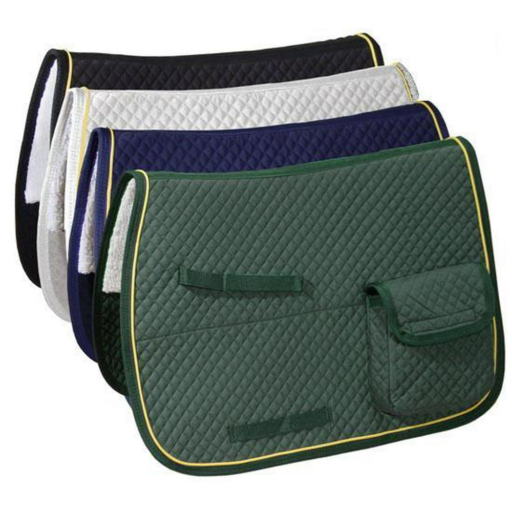 Derby Originals English Saddle Pad with Pockets for Trail Rides