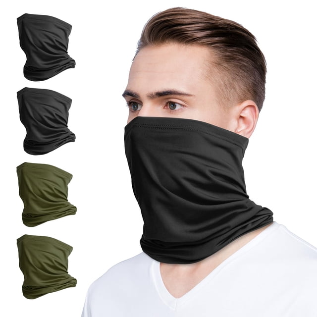 Paquete de 4 polainas para cuello VULKIT con protección UV para exteriores