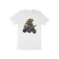 thumbnail image 4 of Dino Trex Dinosaur Driving Monster Truck Gift Men Women Kids T-Shirt Trex Dinosaur Truck Birthday Holiday Presents Gift Tshirt, 4 of 10