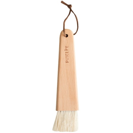 

1Pc BBQ Basting Brush for Grill Bristle Brushes with Long Wooden Handle Oil Baking Brush for Cooking Roasting Grilling Picnic