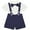 Navy Blue, variant on IBTOM CASTLE Baby Boys 1st Birthday Formal Suit Gentleman Wedding Tuxedo Outfits Bowtie Romper Suspenders Short Pants Baptism Christening Clothes Cake Smash 6-12 Months White