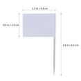thumbnail image 4 of Pack of 100 Racing Flag Toothpicks Flag Picks Appetizer Toothpicks Fruit Sticks for Cocktail Party - White, 4 of 8