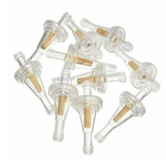10Pcs 1/4" 6mm Inline Gas Fuel Filter Universal for Motorcycle Dirt Bike ATV UTV Accessories