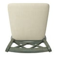 thumbnail image 2 of Weston Home Sheena Double X Back 24-inch Counter Height Wood Swivel Stool, Antique Sage, 2 of 6