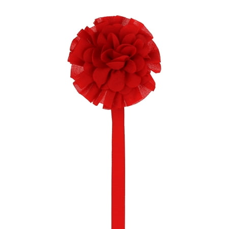 Satin Flower Pacifier Clip