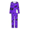 thumbnail image 4 of Blouses pour Femmes, Mode Féminine Imprimé Non Positionné Col Rond Manches Longues Ensemble Pantalon Long, 4 of 6